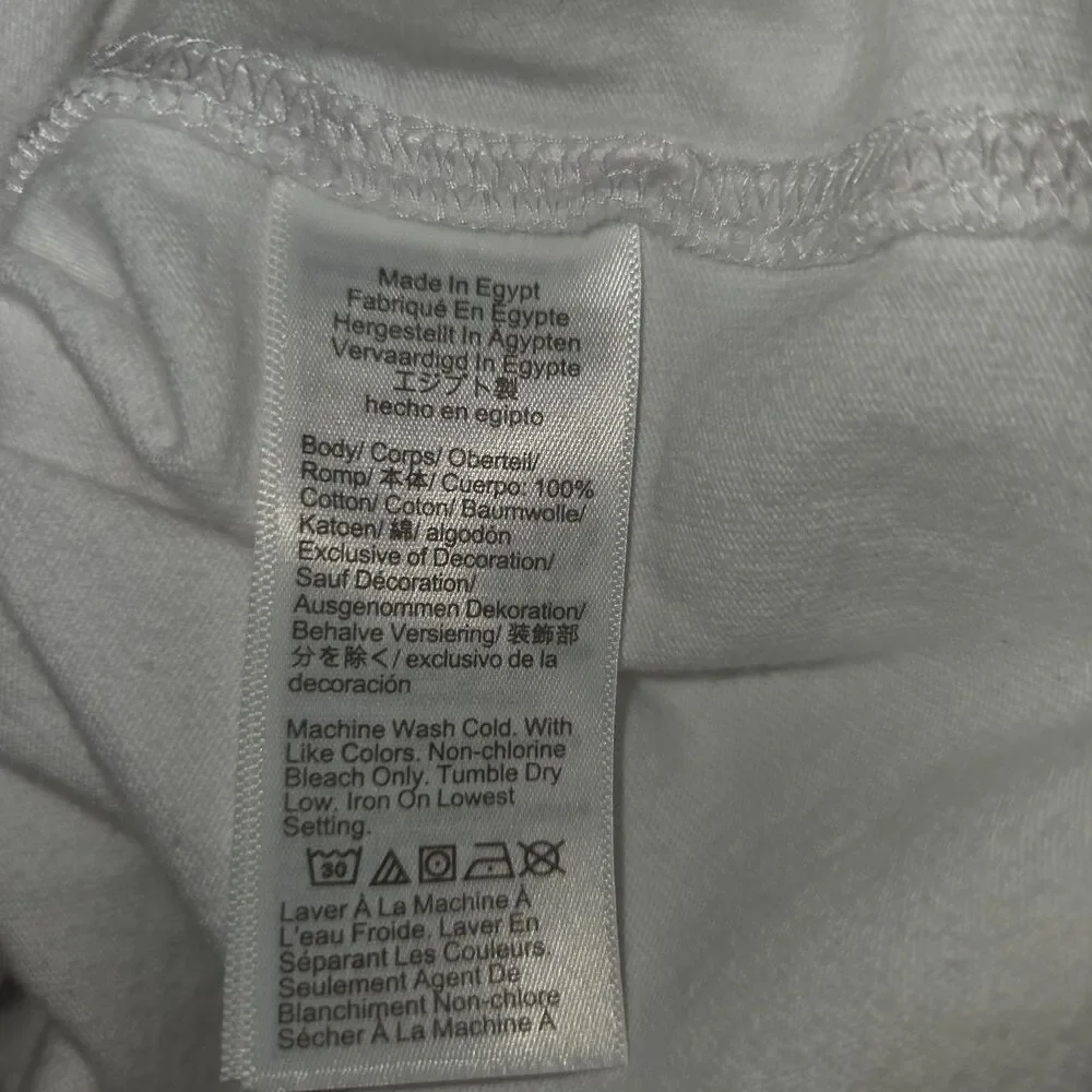 J.Crew Men’s Medium Relaxed Long-Sleeve Premium-Weight Cotton T-Shirt White BS24